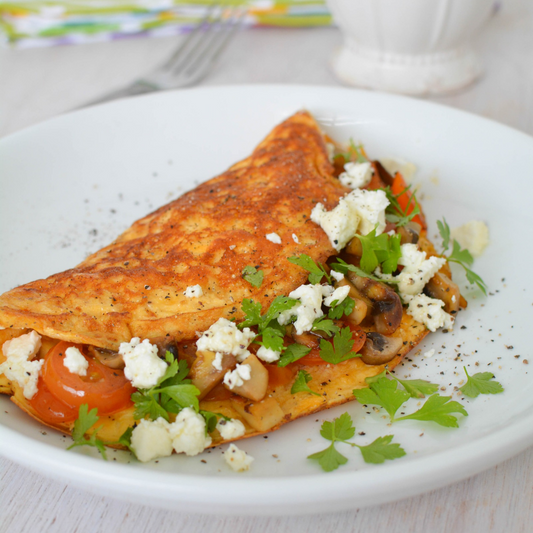 Feta and Mushroom Omelette